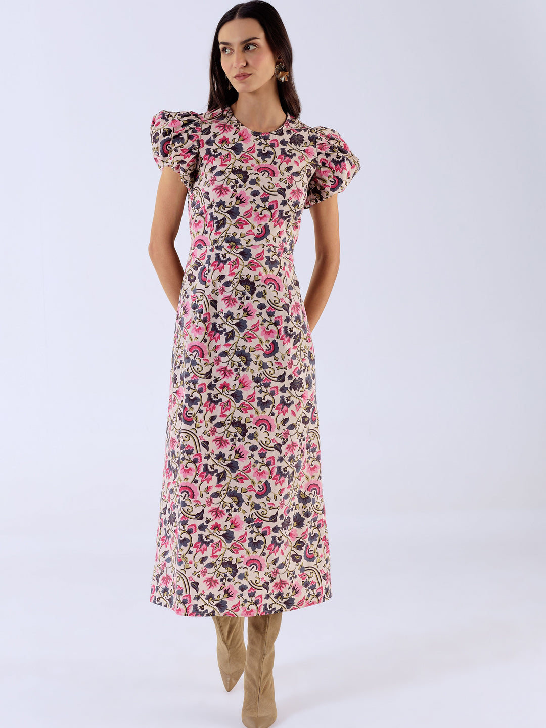 Holly Dress in Last Blooms Pink
