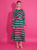 Everly Dress in Ziggy Palm