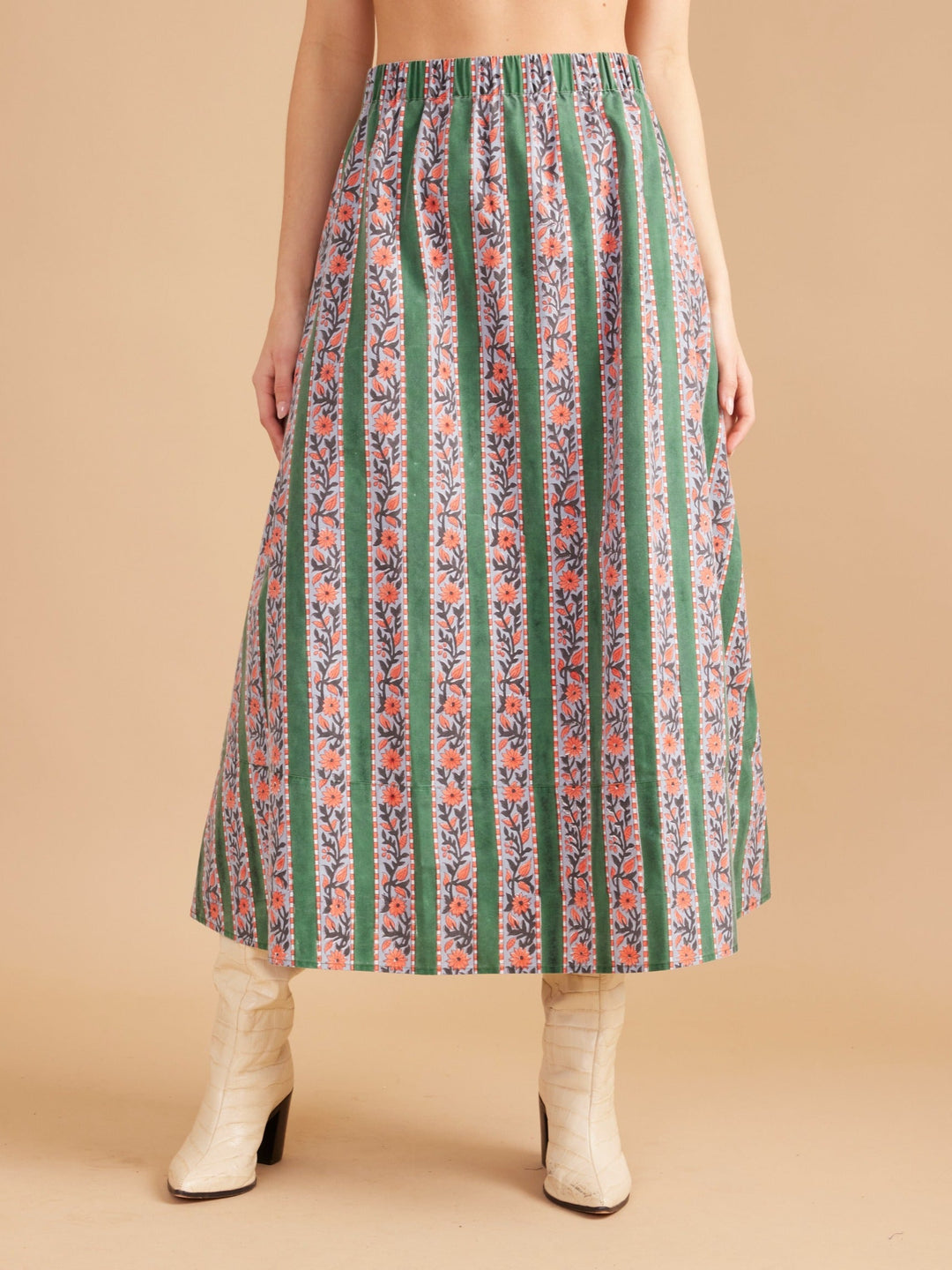 Marisol Skirt in Floral Manor