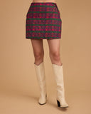 Stevie Skirt im Beet Red Party Plaid