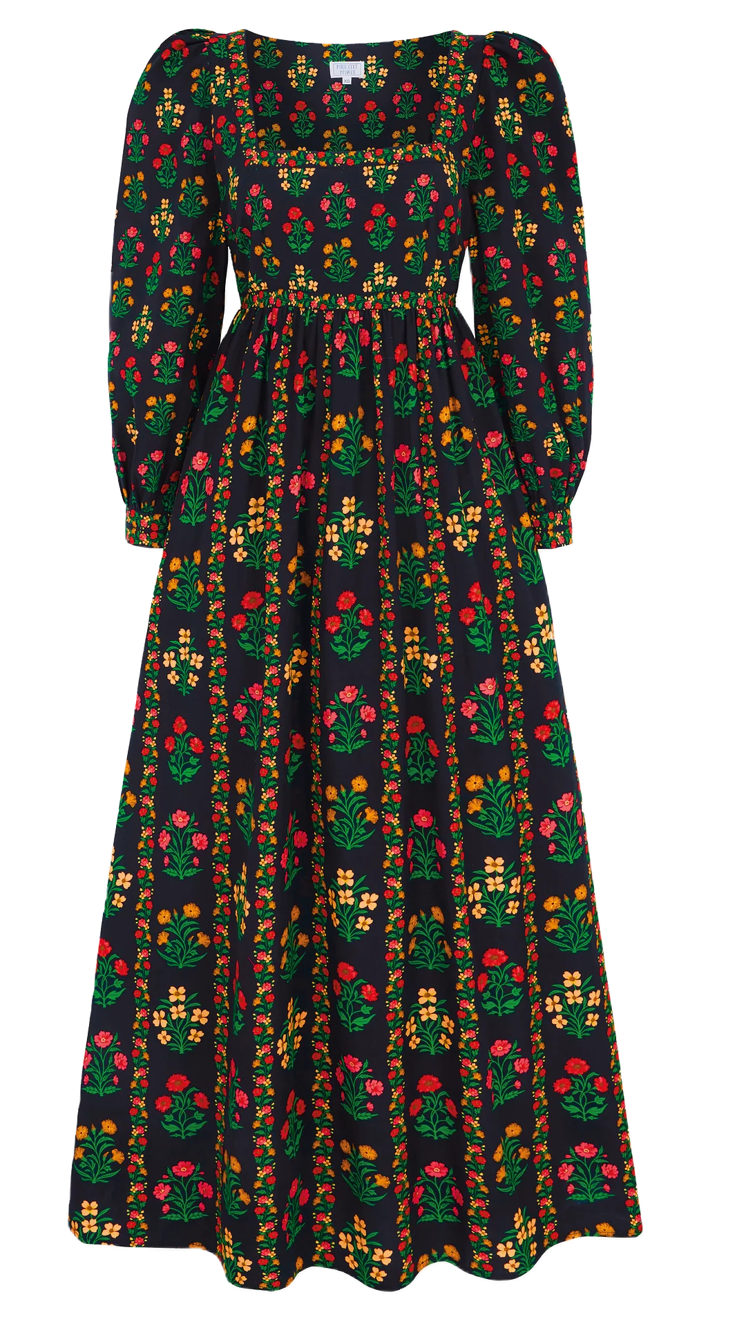 Cornelia Dress in Rose Border