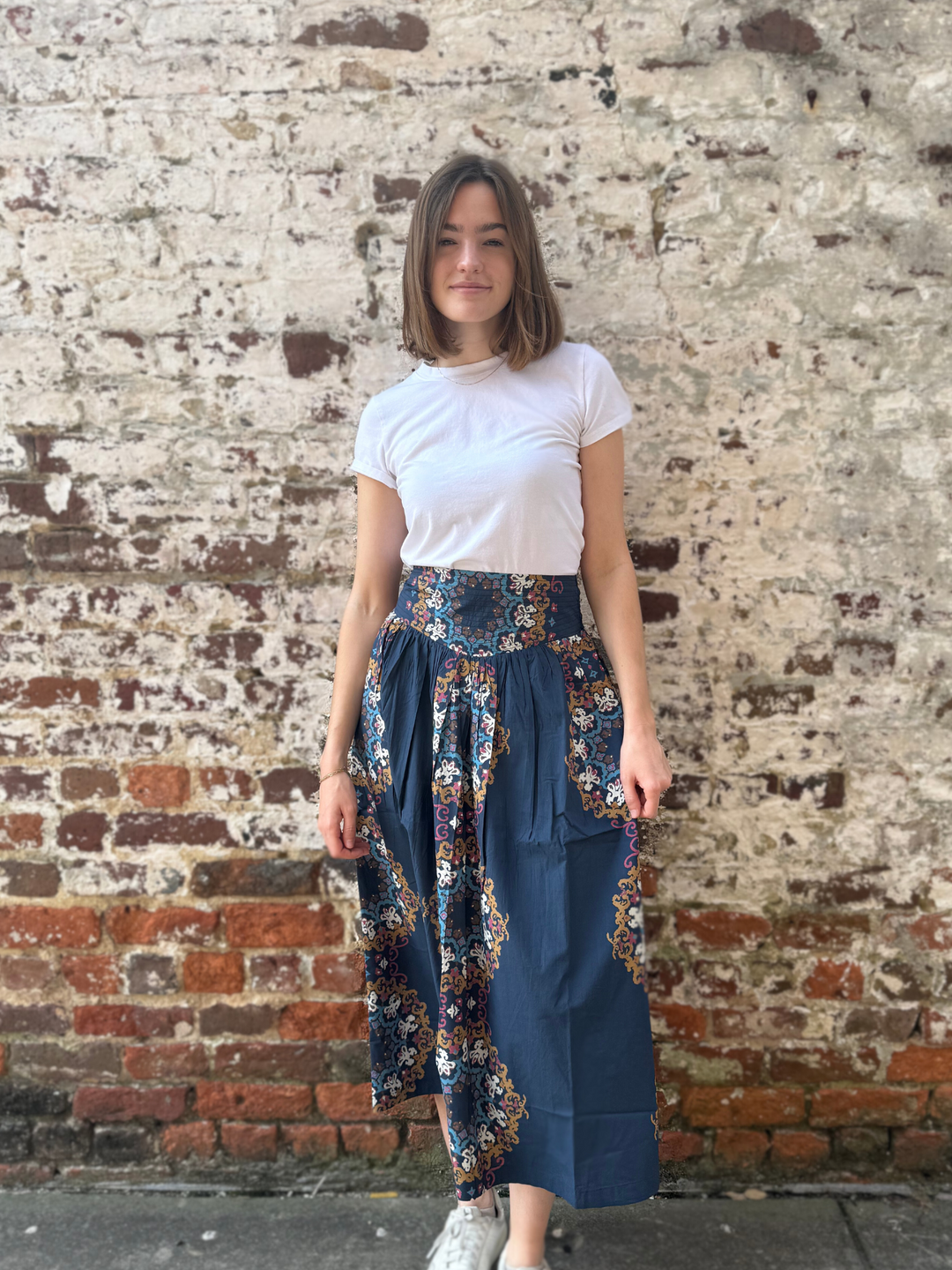 Esmeralda Ankle Skirt in Venezia Blue