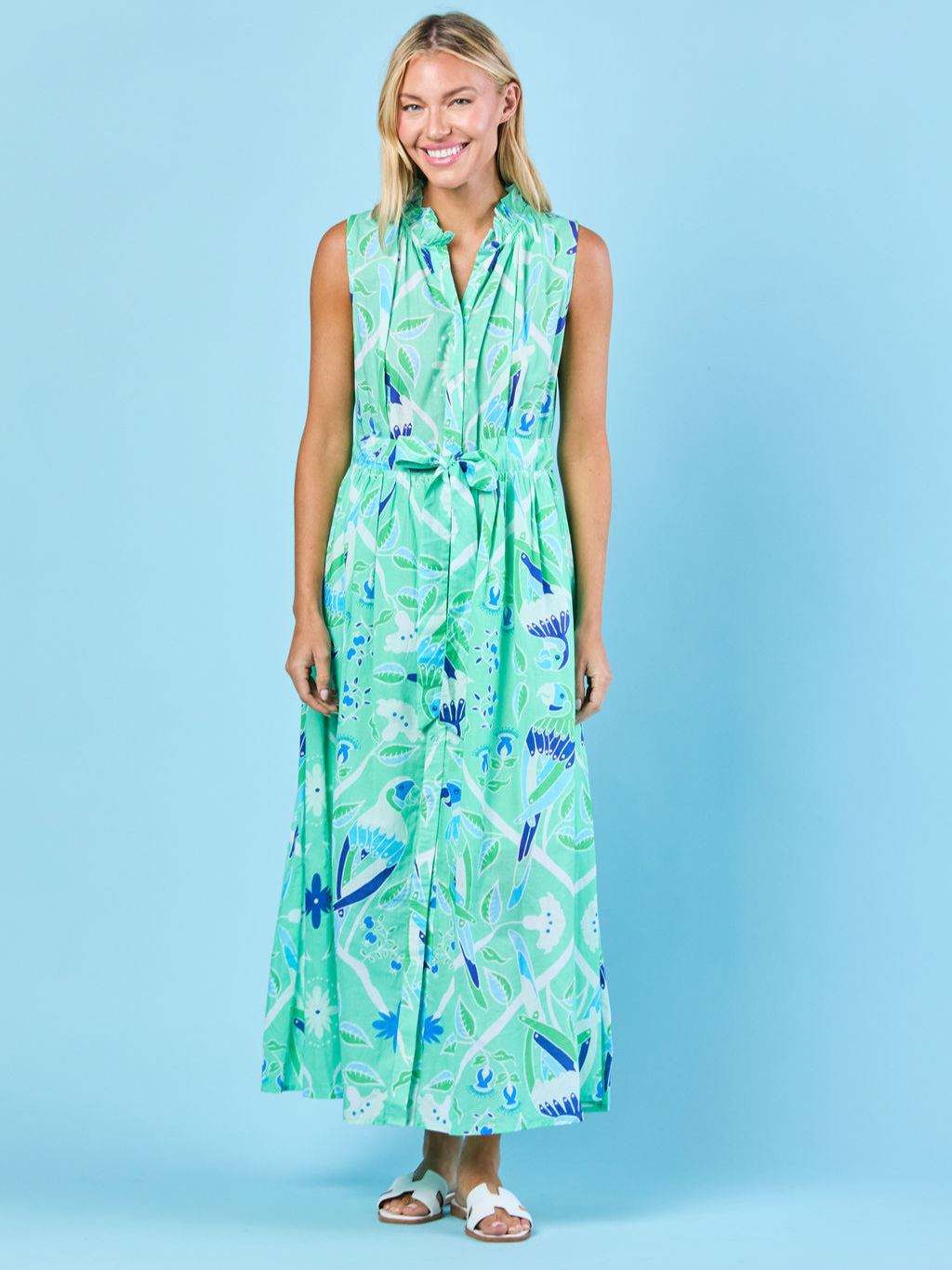 Ivy Dress in Jade Paradise