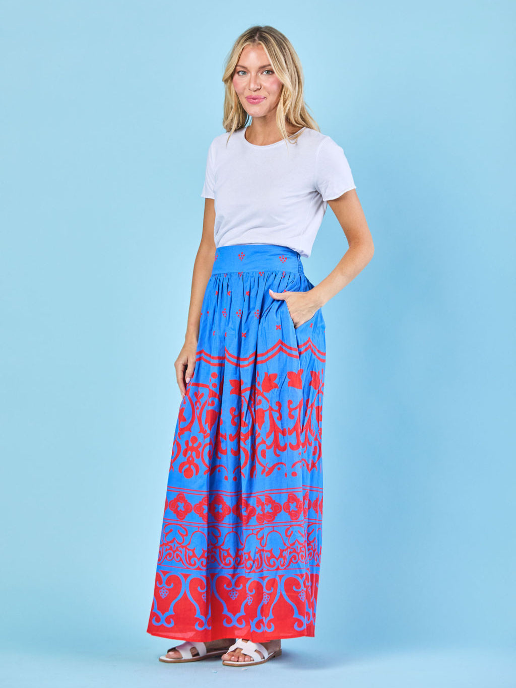 Lilian Skirt in Cobalt Tulum