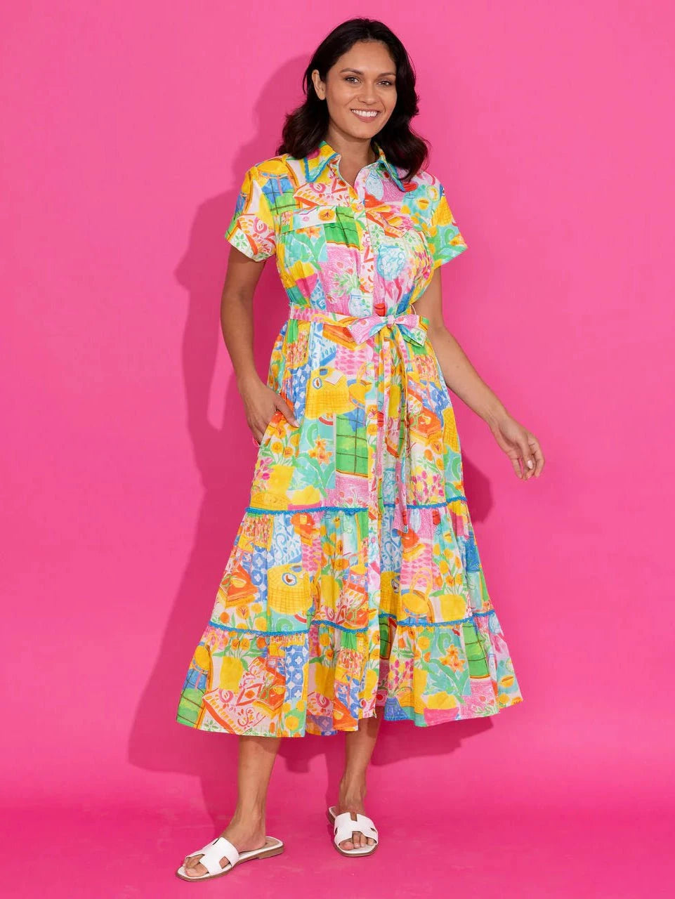 Rachel Dress in Van Gogh – Beau & Ro