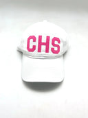 Aviate Hat White w/ Pink CHS Hats