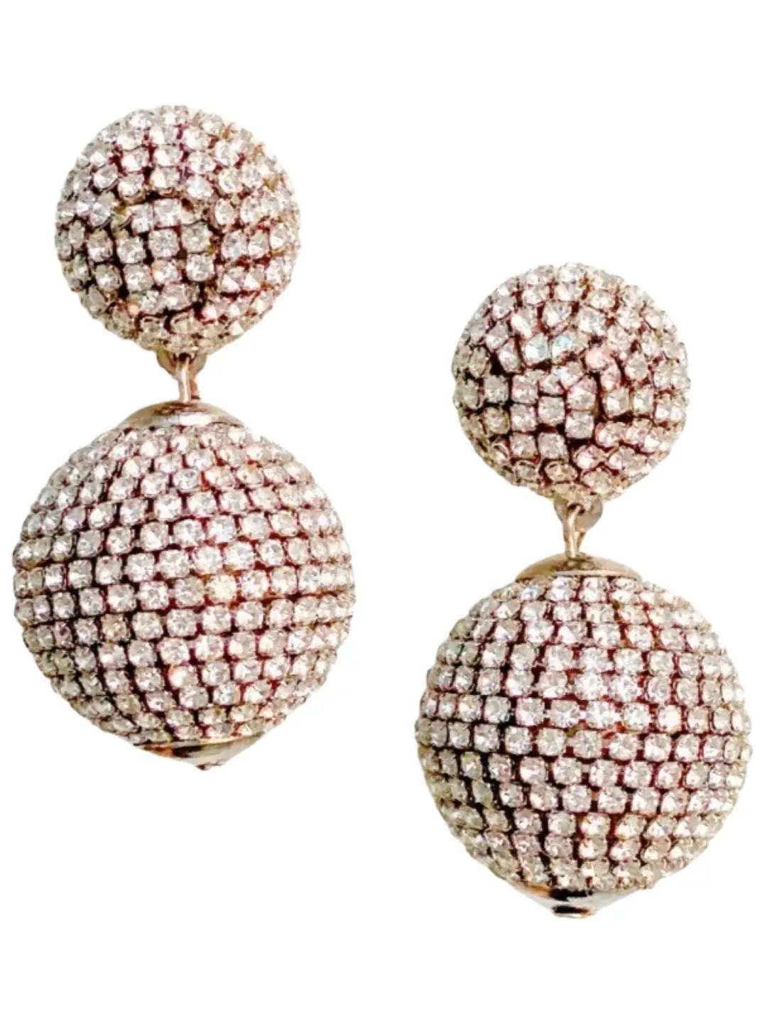 Pave Lantern Earring in Silver