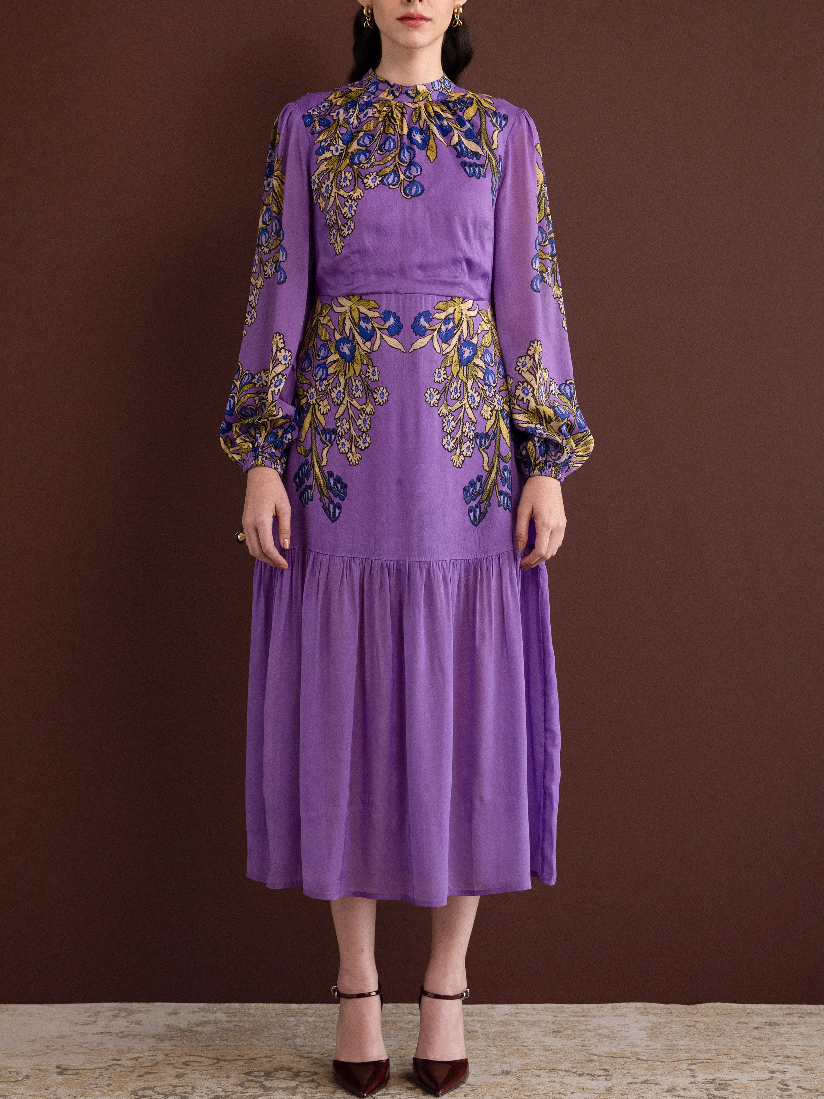 purple unicorn say yes to the dress Sumnia Dress in Unicorn Tapestry Violet – Beau & Ro
