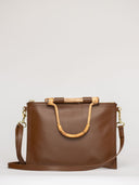 Beau & Ro Clutch + Crossbody Chocolate / One Size The Bamboo Clutch + Crossbody | Chocolate