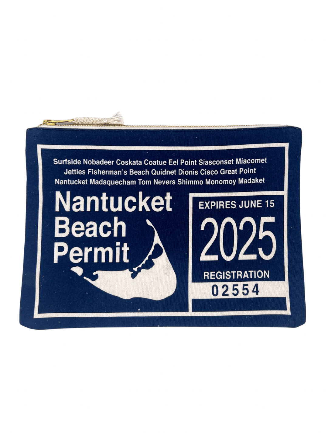 Beau & Ro Clutch + Crossbody Nantucket Beach Permit Pouch | Navy