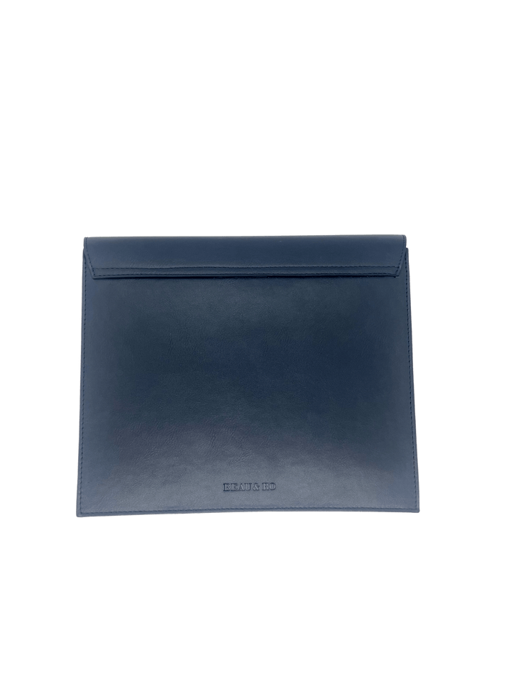 Beau & Ro Clutches Blue / OS The Maroc Collection | Box Clutch in Navy