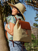 Beau & Ro Clutches Tan / OS The Maroc Collection Backpack in Tan