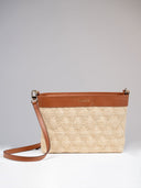 Beau & Ro Clutches Tan / OS The Maroc Collection Quilted Purse in Tan