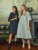 Beau & Ro Dress The Cornelia Midi Dress | Silver