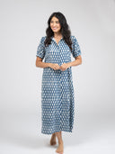 Beau & Ro Dress The Kris Dress | Blue India Resist