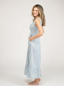Beau & Ro Dress The Margot Dress | Light Blue Zebra
