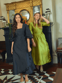 Beau & Ro Dress The Waverly Dress | Black Taffeta