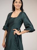 Beau & Ro Dress The Waverly Dress | Forest Taffeta