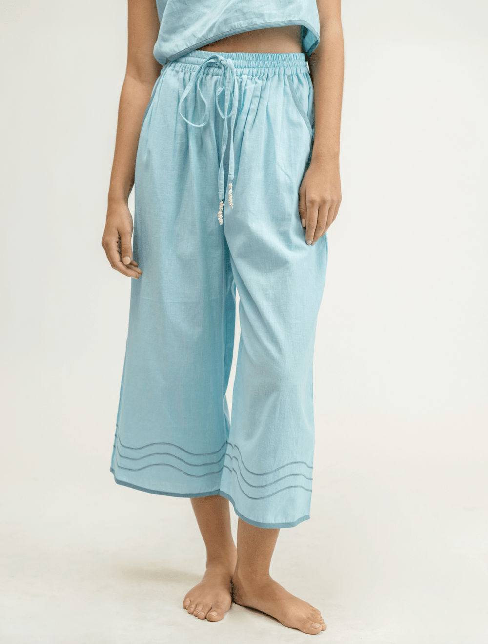Beau & Ro Dress Small SAMPLE | The Beach Pant | Blue | Small