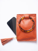 Beau & Ro Wristlet Champagne / One Size The Acrylic Ring Wristlet | Champagne