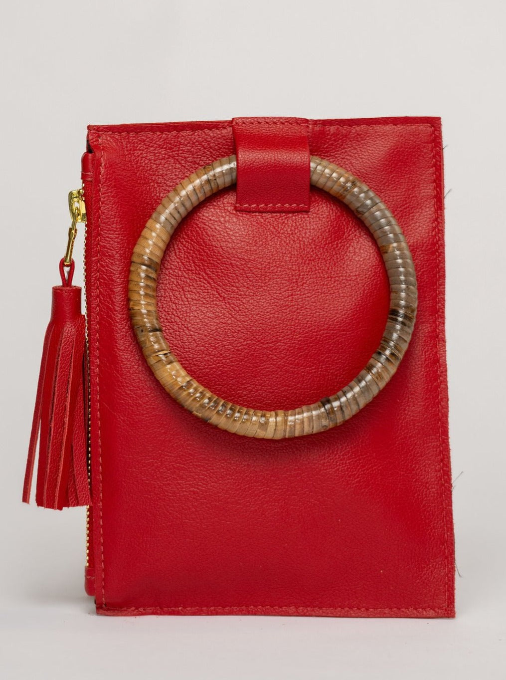 Beau & Ro Wristlet Red / One Size The Bamboo Ring Wristlet | Red