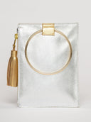 Beau & Ro Wristlet Silver Metallic / One Size The Metal Ring Wristlet | Silver