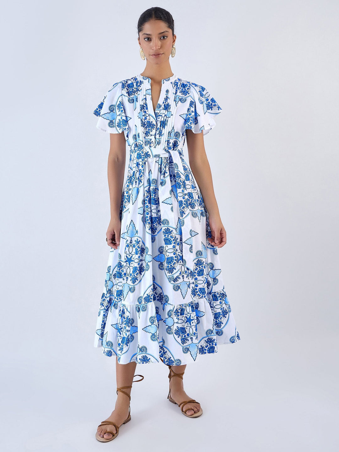 Beyond by Vera Dress Leni Dress in Nautilus Aqua