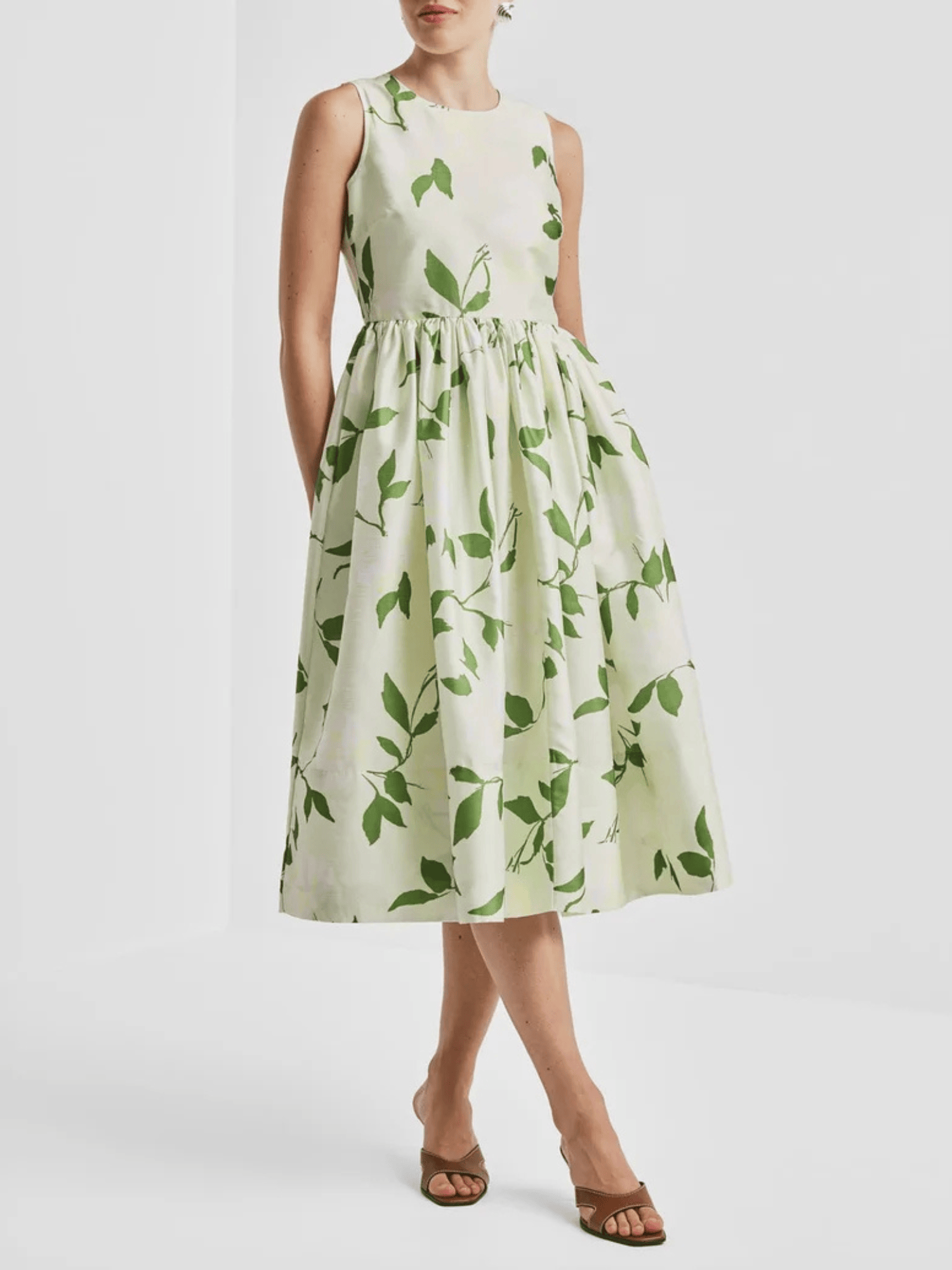 bytimo midi dress Taffeta Midi Dress in Soft Pastel
