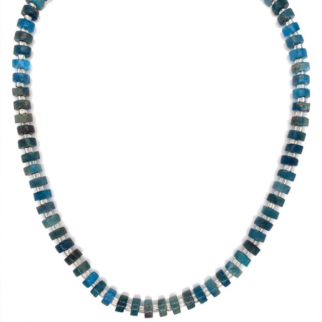 Apatite Natural Gemstone Beaded Necklace