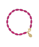 Candy Shop Vintage Jewelry Barbie Pink Charleston Rice Bead Bracelet