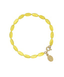 Candy Shop Vintage Jewelry Sunshine Yellow Charleston Rice Bead Bracelet