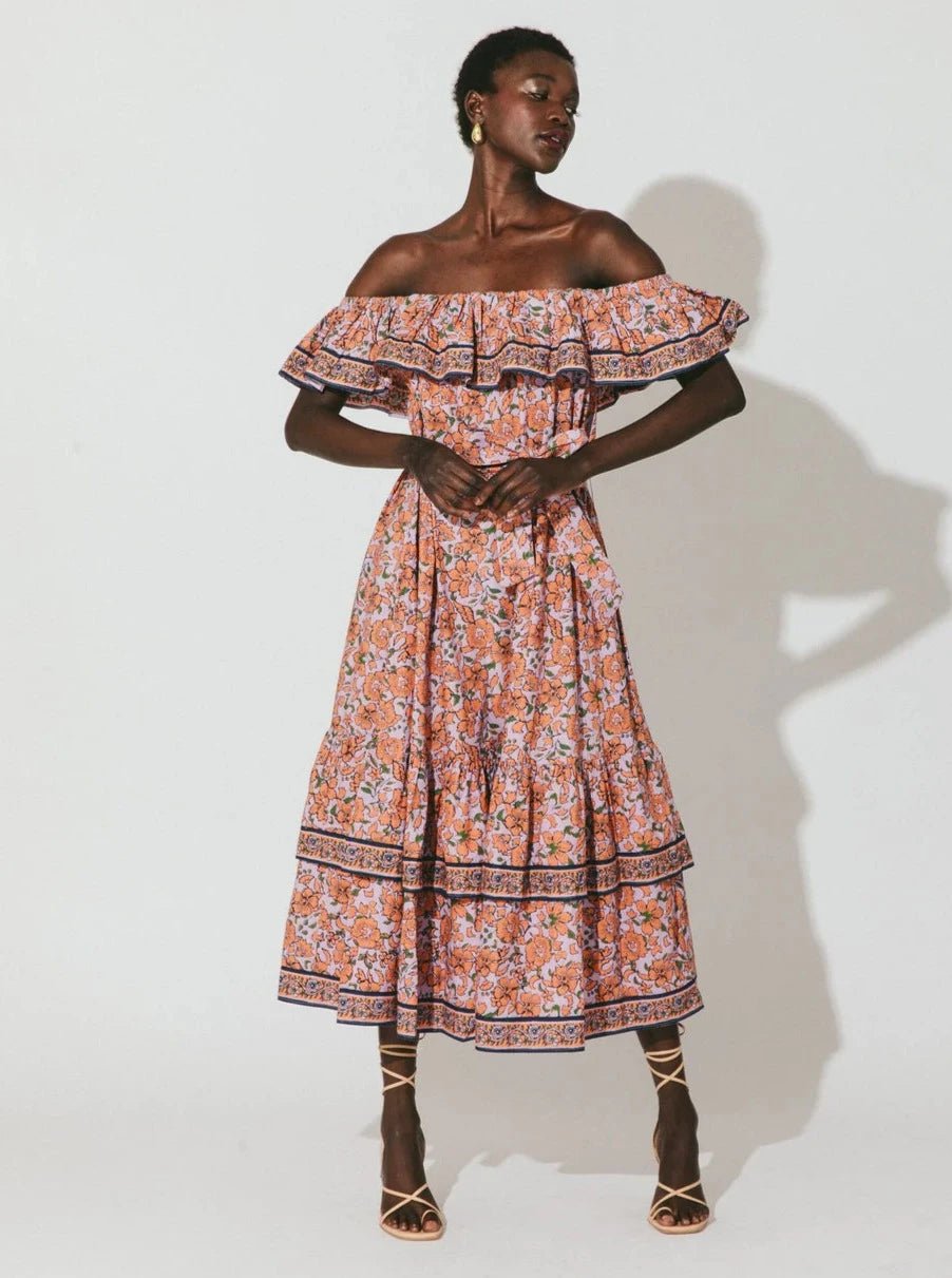Cleobella Dress Marianne Midi Dress in Asilah Print