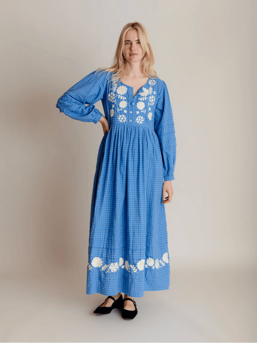 cleo blue dress Cleo Maxi Dress  Haven Boutique