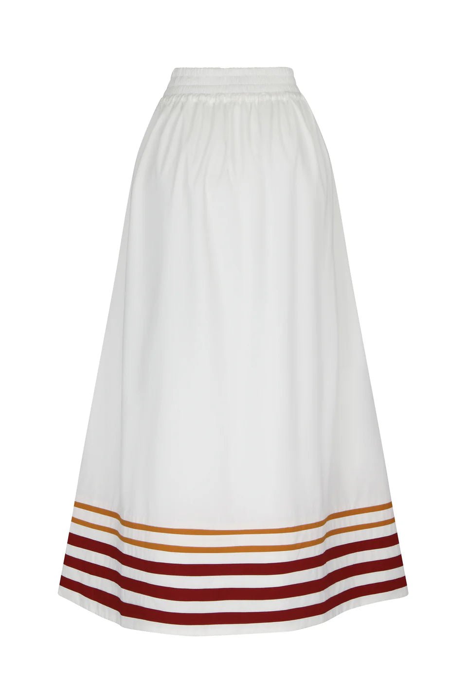 De Loreta Skirt Encantada Skirt in White & Tangerine
