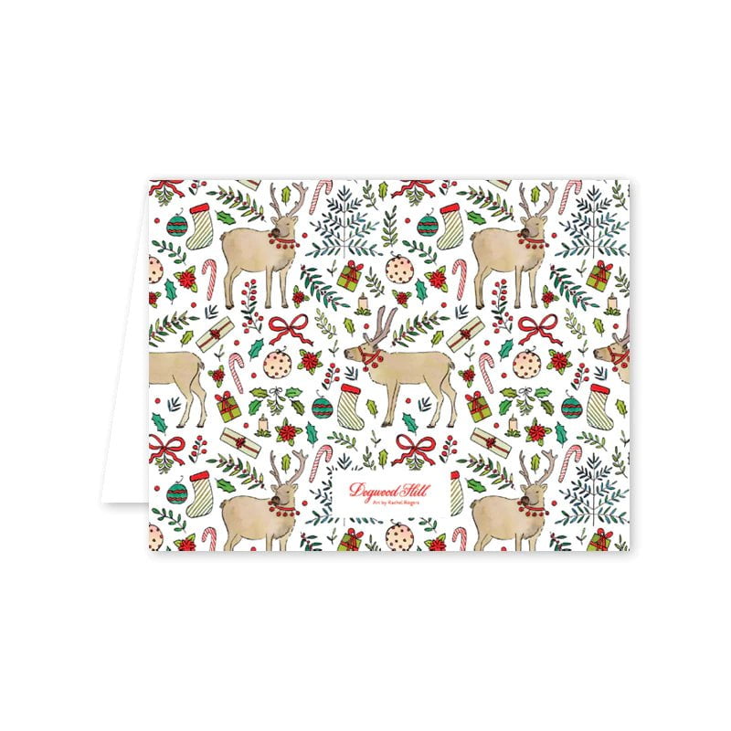 Dogwood Hill Stationary Reindeer Pines Boxed Card Set