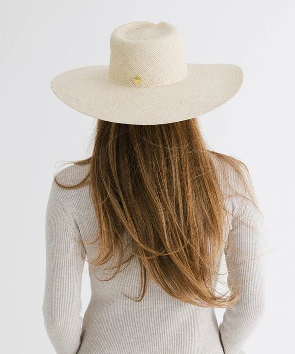 Gigi Pip Hat Natural Meg Wide Brim Fedora