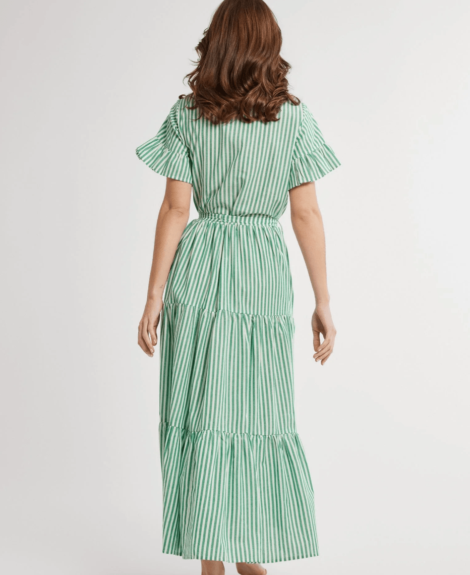 Mille Dress Victoria Dress in Kelly Stripe