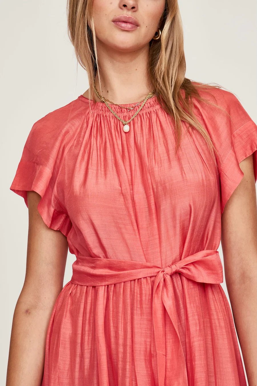 Mirth Dress Vienna Maxi in Coral