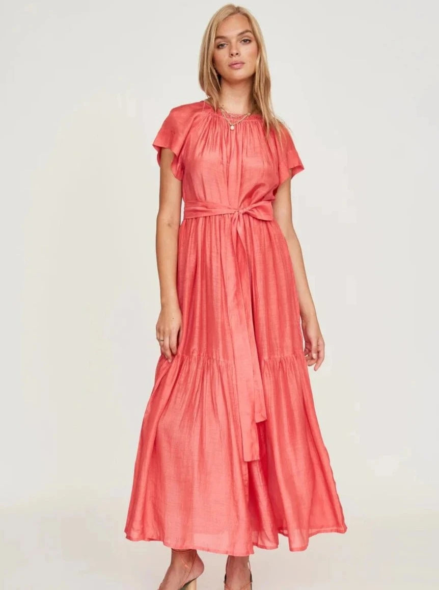 Mirth Dress Vienna Maxi in Coral