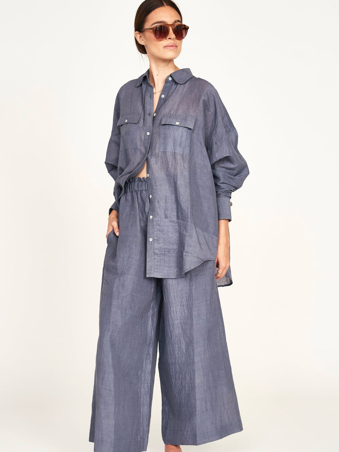 Mirth Top Kyoto Blouse in Pond