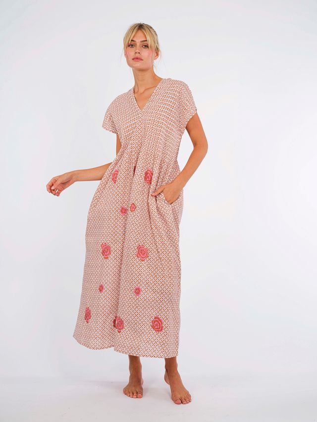sea embroidered dress Vesna Embroidered Dress
