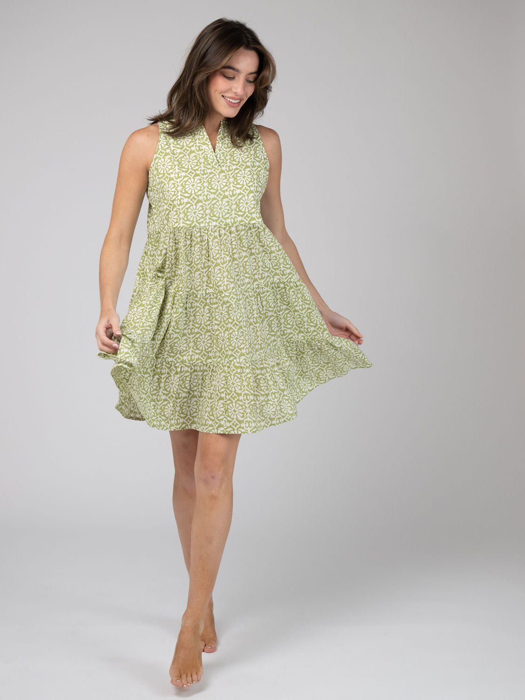 Olive Workshop | The Label Dress The Newport Mini | Sage Daisy