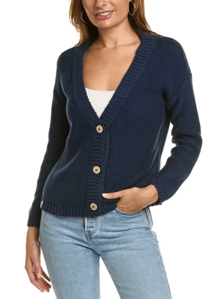 Sh*t That I Knit Sweater The Cabot Cardigan in Navy