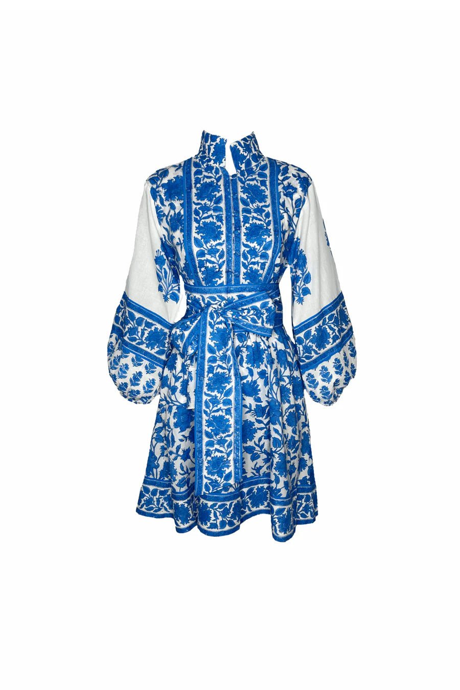 Sue Sartor Dress Flounce Shorty in Capri Blue Vintage Lily
