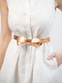 Beau & Ro Belts Rosegold Beau & Ro | Bow Belt