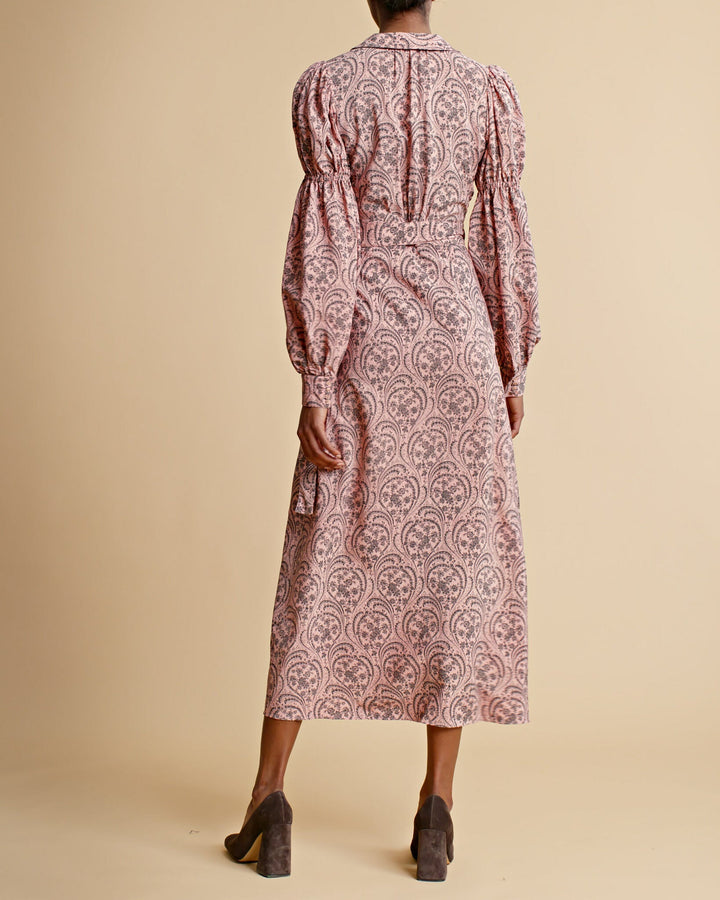 byTiMo Apparel byTiMO | Autumn Wrap Dress in Pink Paisley