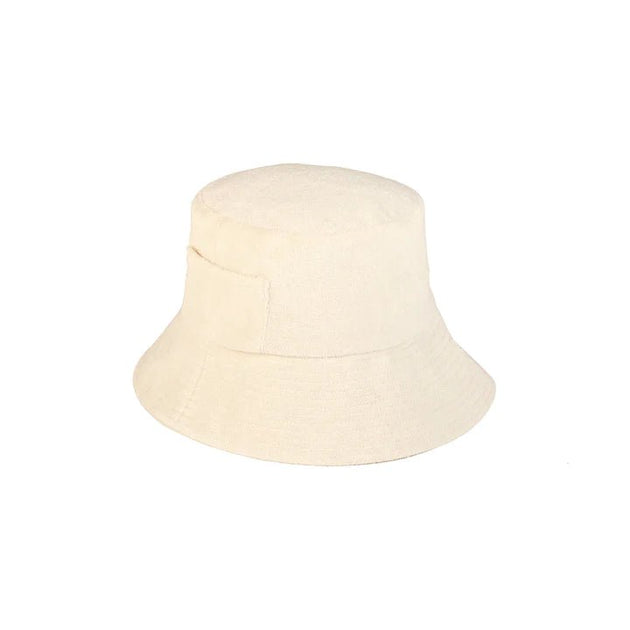Lack Of Color | Wave Bucket Hat in Beige Terry