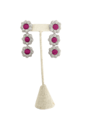 Sophia203 Jewelry Magenta Sophia 203 Jewelry | Floral Gem Earrings