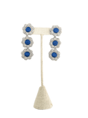 Sophia203 Jewelry Royal Blue Sophia 203 Jewelry | Floral Gem Earrings