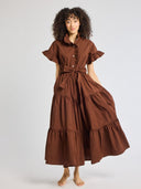 Victoria Dress in Chocolate